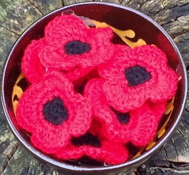 Crocheted Poppies
