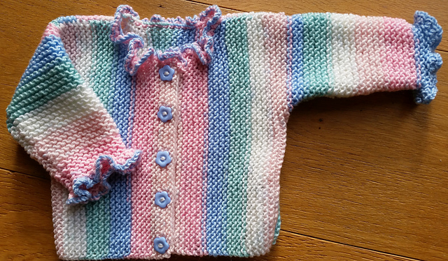 Garter Stitch Baby Cardigan