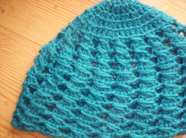 Winter Peacock Slipped Stitch Hat