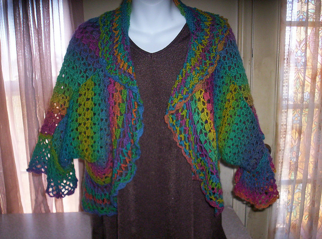 Dolman Sleeve Lacy Shrug