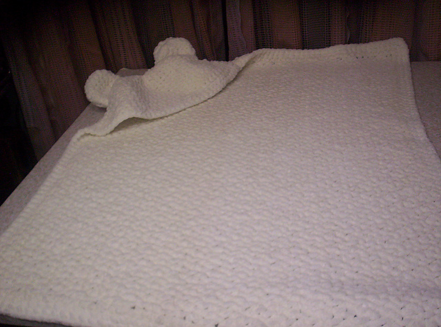 Snuggly Bear Hooded Baby Blanket
