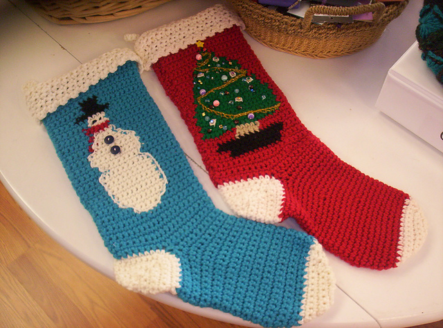 Crocheted Christmas Stockings