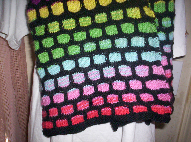 Stain Glass Honeycomb Scarf