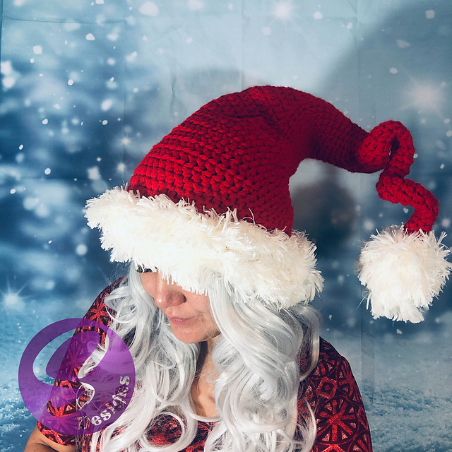 Crazy Swirly Santa | Elf Hat