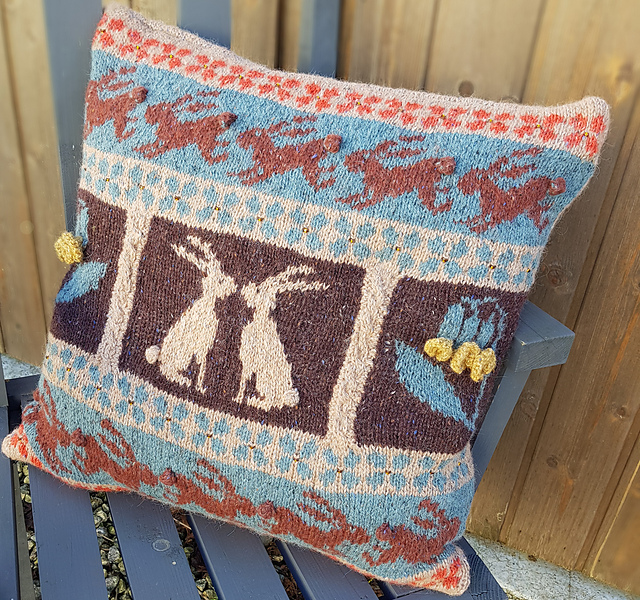 Mad March Hare Cushion Cover