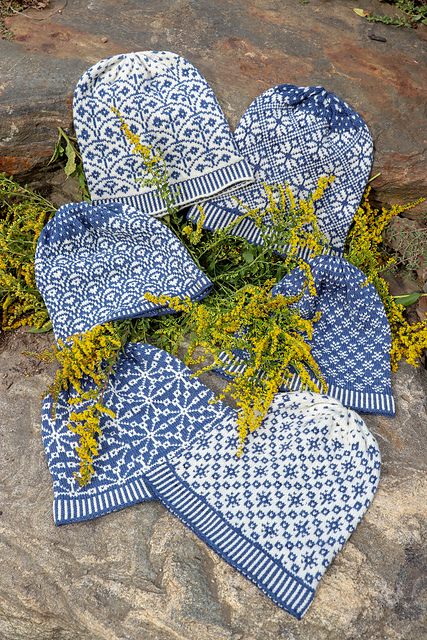 Polkagris Hats Blue