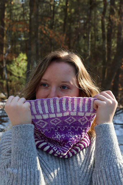 Gradient Purple Cowl