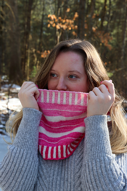 Gradient Pink Cowl