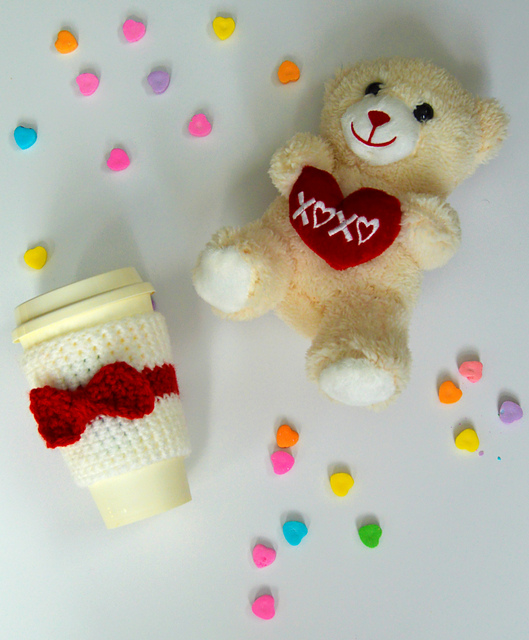 Be My Bow Coffee Cozy