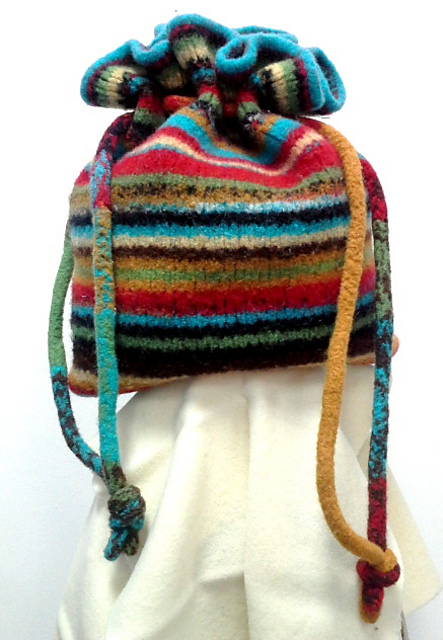 I Knit Around Felted Bag