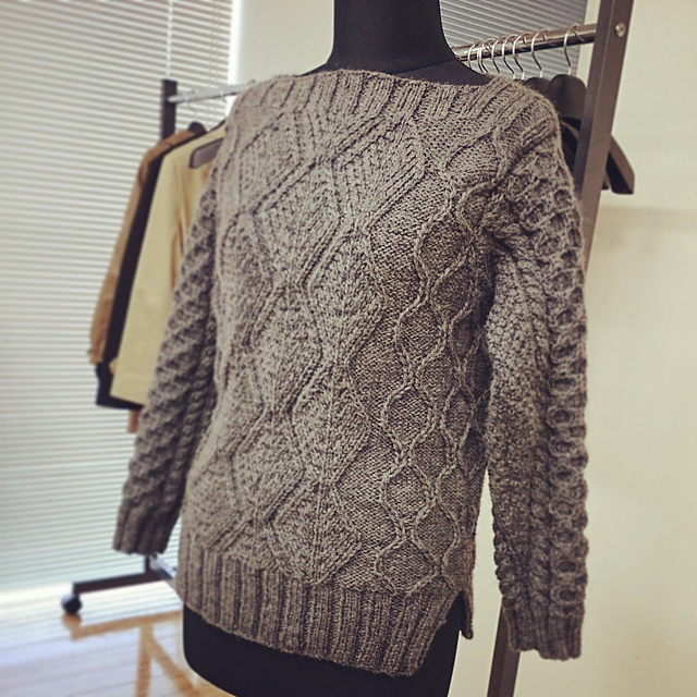 Square Aran Sweater