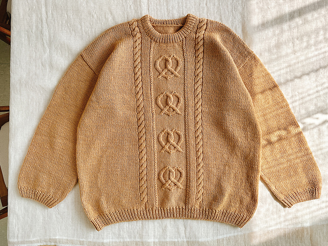 ニット/セーター pretzel knit Pretzel Love Donegal Crew Sweater - Grey
