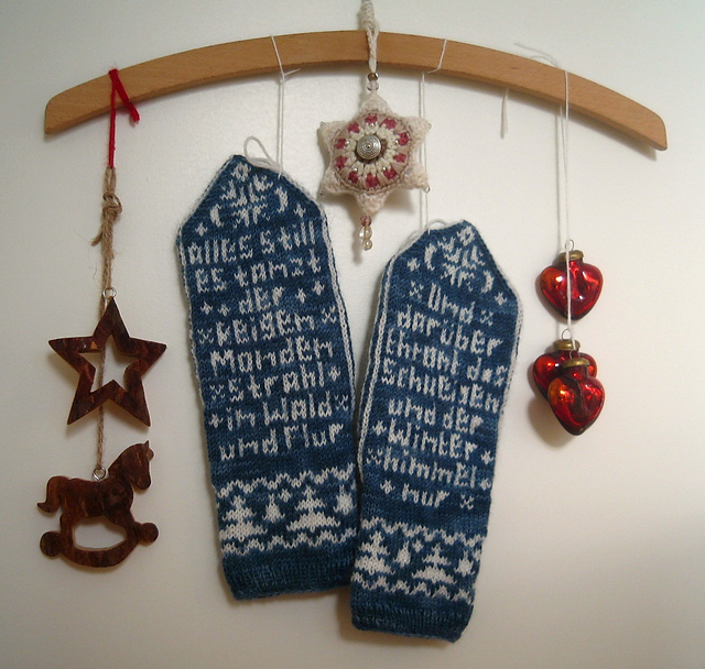 Selbu Poetry Mittens / Selbu Vers Händschli