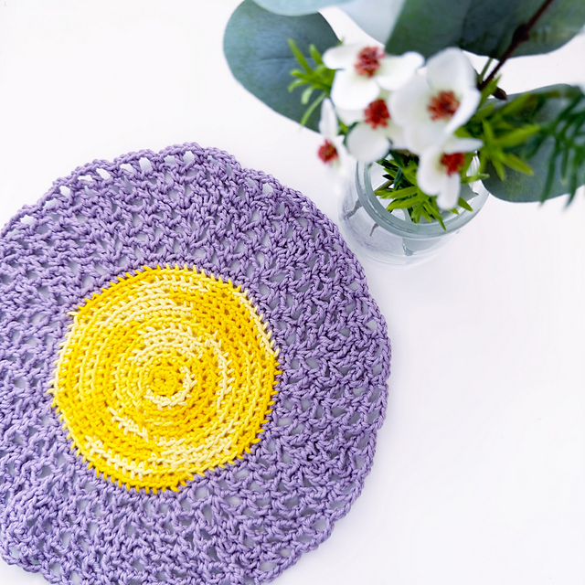 Flower Power washcloth