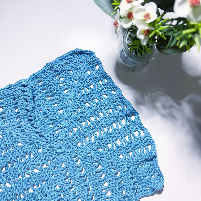 Flutterwheel washcloth