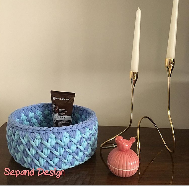 Zpaghetti basket blue shade
