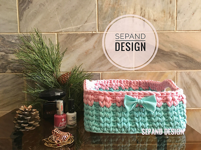 tshirt yarn basket 2 lines