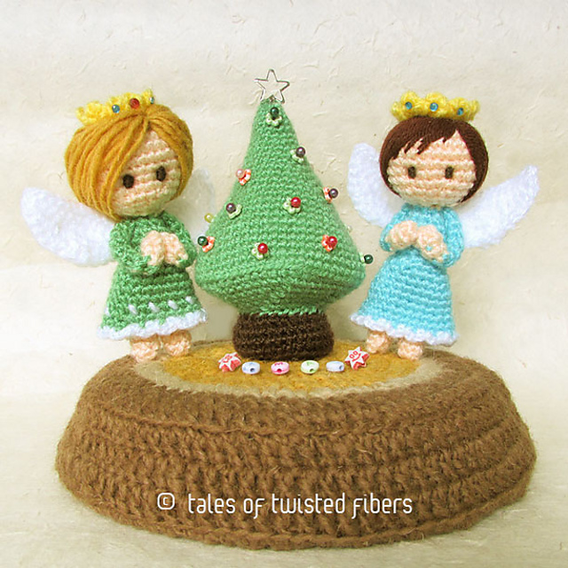 Miniature Christmas Tree & Angels