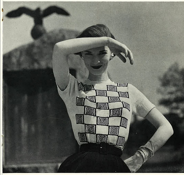 Checkerboard blouse