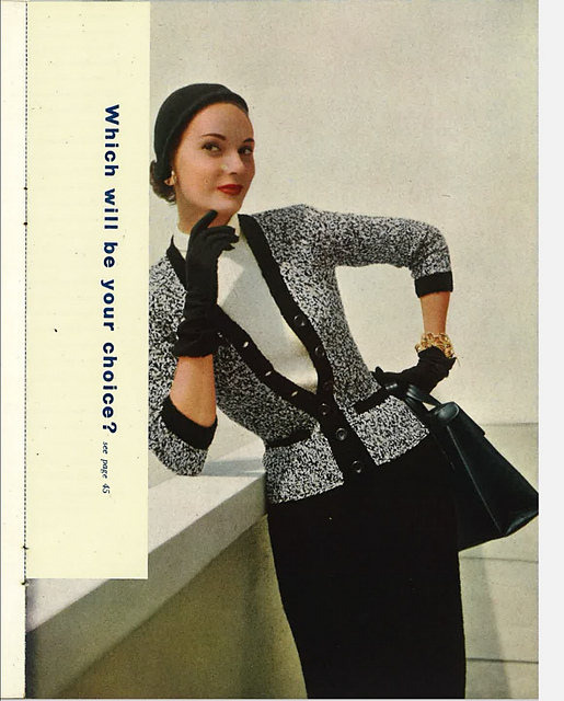Three piece suit cardigan