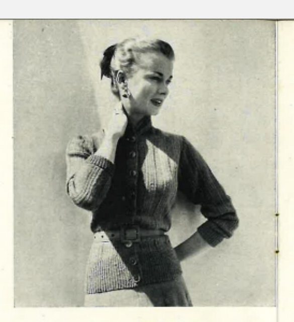Square necked cardigan