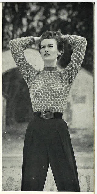 Honeycomb sweater