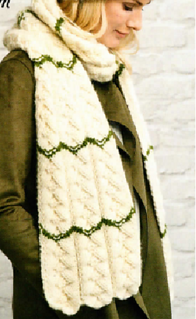 Textured Chevron Scarf