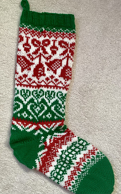 Jingle Bells Stocking Christmas KAL 2024