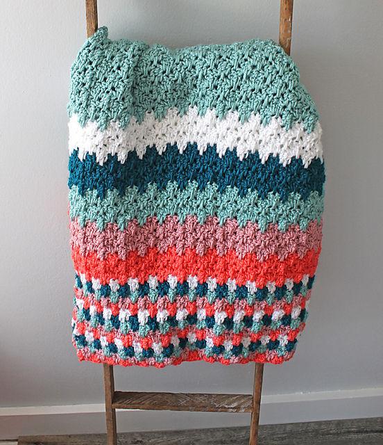 Colorful Teardrop Baby Blanket