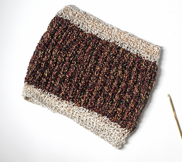 Two Tone Textured Cowl