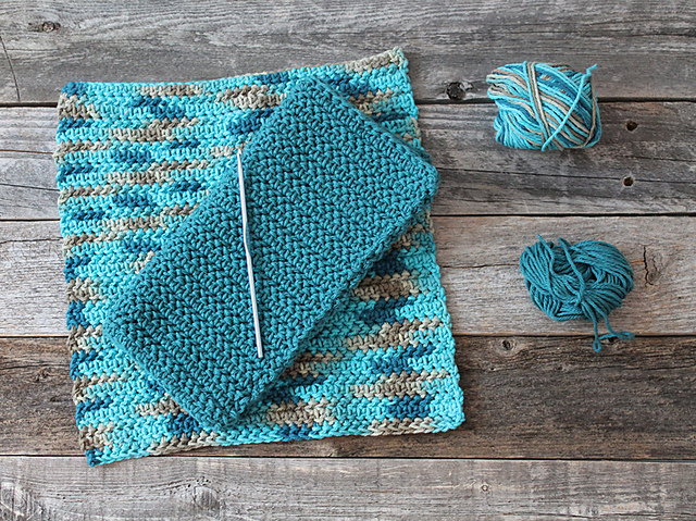 Half Herringbone Potholder