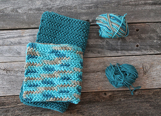 Half Herringbone Dishcloth