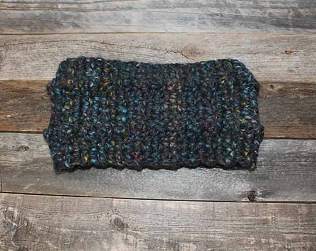 Black Tweed Ear Warmer
