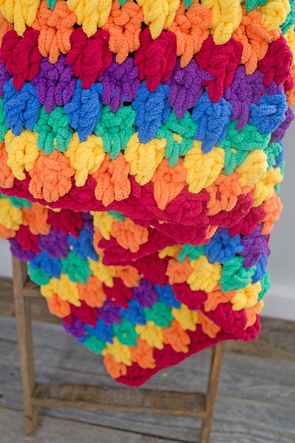 Rainbow Teardrop Throw