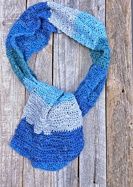 Beautiful Blue Waves Scarf