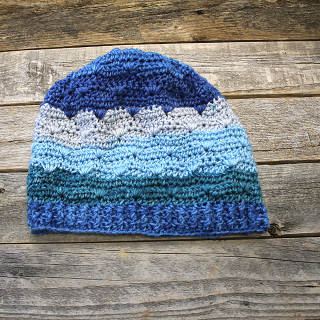 Blue Waves Winter Hat