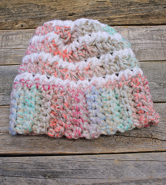 Candy Cane Chunky Hat
