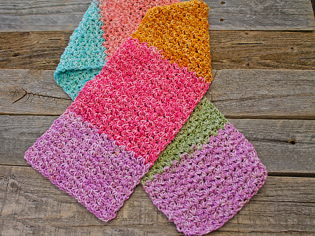 Tie Dye V Stitch Scarf
