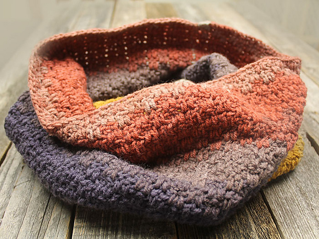 Up and Down Stripes Cowl