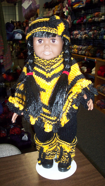 18" Doll Poncho, Pants & Accessories
