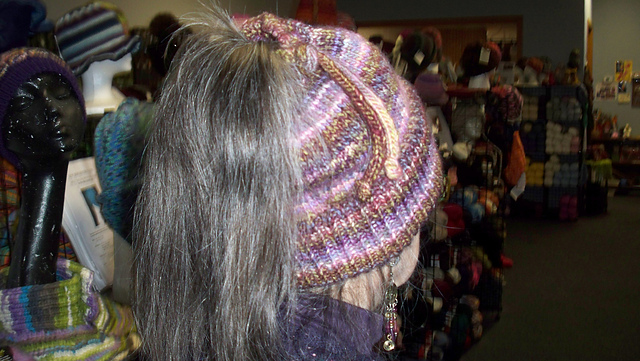 Ponytail Hat with Double Brim