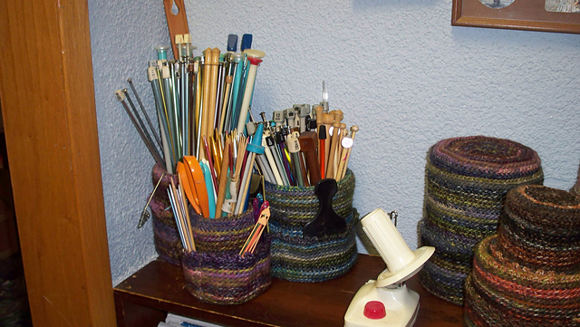 Crocheted Coffee Cans & Lids