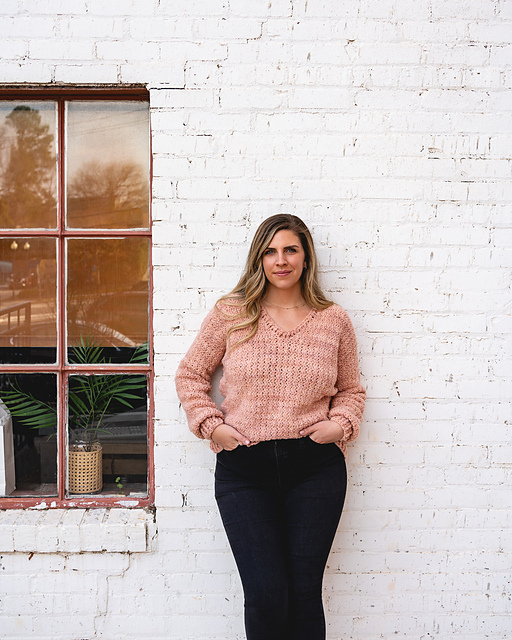 Crochet Boucle Sweater