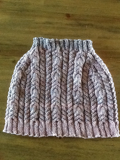 Kid’s Cabled Poncho