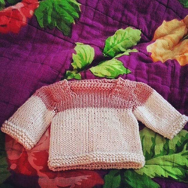 French Letter Baby Sweater