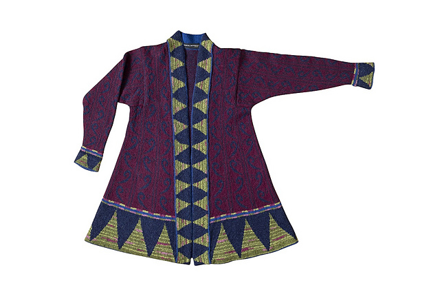 Cirkus Coat plum_blue_green