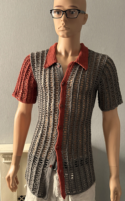 Pinstripe Mesh Shirt