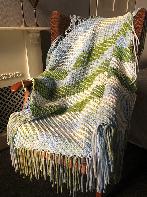 Crochet & Weave Diagonal Double Weave Throw