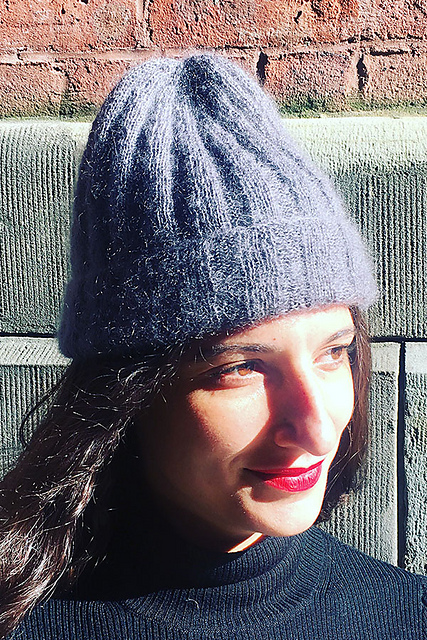 Mohair and Slik Beanie Hat