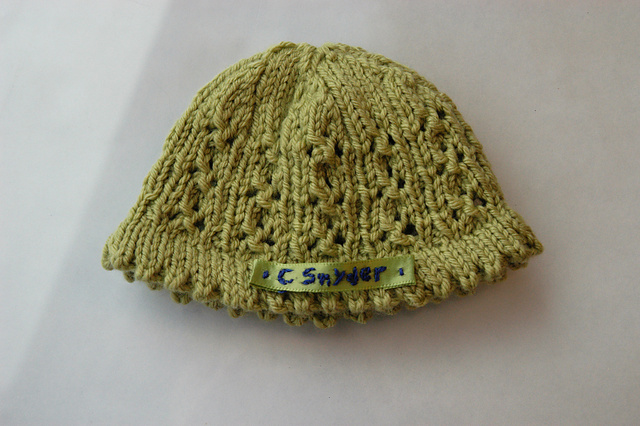Eyelet Rib Baby Hat